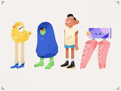 The Crew character design crew design diseño friends graphic design ilustracion ilustración ilustration