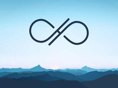 Infinite Logo Design - Minimalist app branding design graphic design illustration illustrator infinite infinite logo infinity logo logo design minimal logo minimalist minimalist logo simple logo trend ui ux vector website
