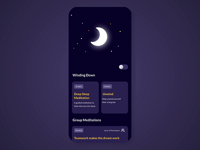 Meditation Timing Concept - Daily UI 015 adobexd animation autoanimate design figma interactiondesign motion design productdesign uianimation uidesign uxdesign