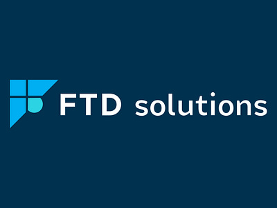 FTD solutions branding illustration logo vector