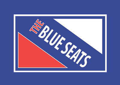 The Blue Seats blue brand design graphic design hockey ice identity logo madison square garden msg new york nhl nyc rangers seats sports visual