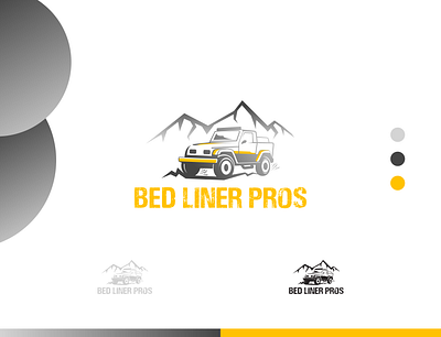 BED LINER PROS car lining logo car logo gradient logo graphic design illustration landscape logo logo modern logo mountain logo service logo typography