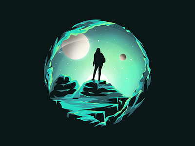 Cave Flat Illustration design illustration vector