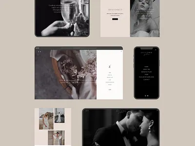 Luca Zarik Website black and white blush design event website graphic design pink squarespace squarespace website ui ux website website design website designer wedding wedding website