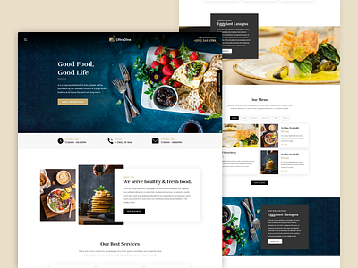 UltraDine creative design dating website design typography ui ux web ui website design