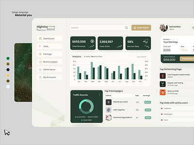 Material You Design Language analytics animation app branding charts dashboard design dribbble google graphs icon illustration landing page logo material ui ui8 ux vector web app