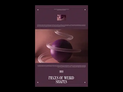 Moonlight - Pieces of weird shapes 3d animation app cinema4d design em graphic design idea minimal moonlight motion graphics print typography ui ux web web design