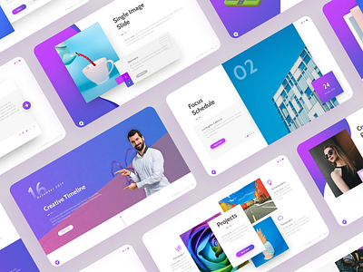 60.000+ Bundle Multipurpose PowerPoint Template google slides gradient keynote landing page pitch deck pptx presentation presentation template purple