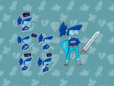 Waifu - character concept art brand character character characterdesign design graphic design illustration sticker design stickerpack stickers