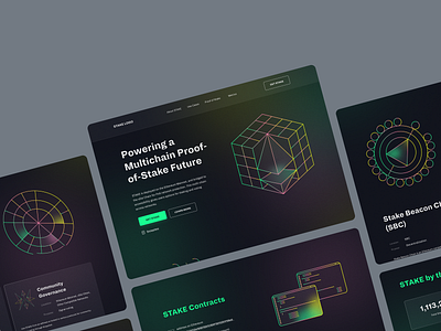 STAKE - Design for xDai Stable Token blockchain chain clean colors fintech ft gradient illustration landing landing design modern design ui ui design ux web web design xdai