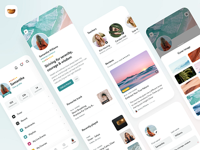 User Profiles app app ui insight timer interface ios meditation meditation app mobile mobile design mobile ui profile ui user profile