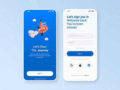 Log In / Sign In android branding branding design design illustration iphone login mobile mobile app signin ui ui design uiux ux design web design
