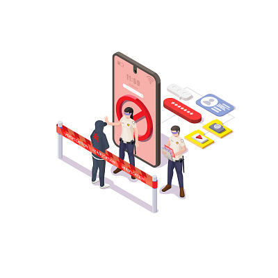 network security concept 3d branding cartoon concept design icon illustration isometric vector web