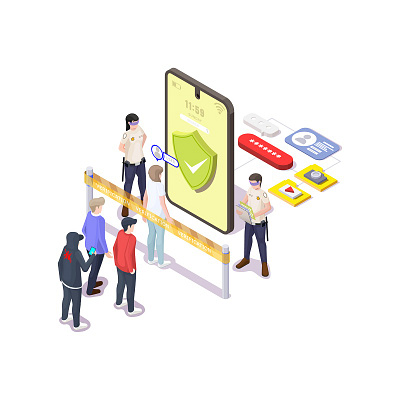 Network security concept branding cartoon concept design illustration isometric logo ui vector web