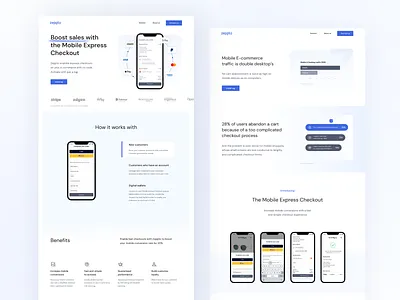 Zeppto.co — Landing page subpages clean design e commerce landing landingpage minimal modern responsive typography ui ux visual website