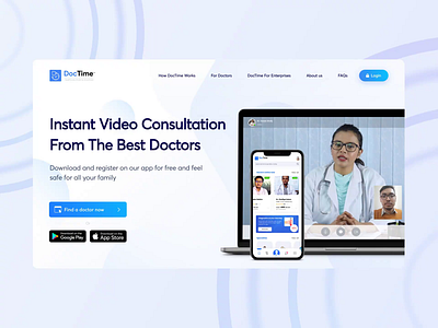Landing Page 2021 design clean design corporate landing corporate website hero section landing landing page web web design