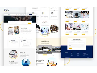 EDM (EASY DENTAL MARKETING) app design branding design illustration logo typography ui ui kit design ux vector