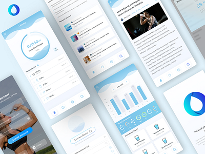 DRINKING APPLICATION app design branding design illustration logo typography ui ui kit design ux vector