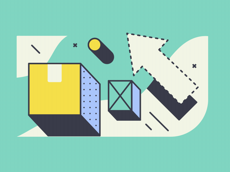 Free UI animations 2d animation animated animation arrow box boxes click floating free illustration mograph motion toggle ui volume