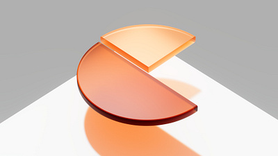 25% orange lost c4d design logo redshift