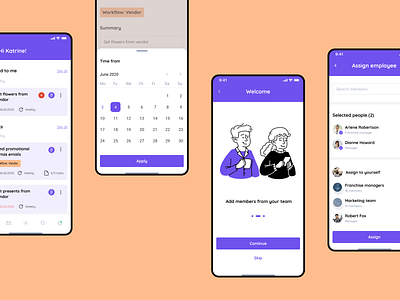 Task Management App assign task dashboard e commerce employee freelance get result illustration ios mentalstack mobile app product design task management to do list todo tracking uiux user persona