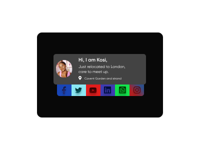 Social Share # Daily UI Challenge dail ui icon social ui