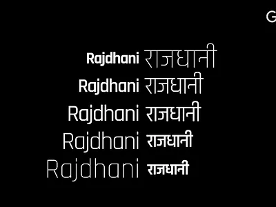 Rajdhani Latin and Devanagari Typeface design type typeface typography