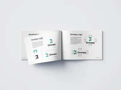 DineApp Logo Design 2020 app app design brand book branding design layout logo logo design mobile app logo