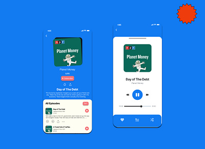 Chatterbox - Podcast Mobile App app design graphic design ui ux