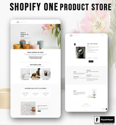 Shopify One Product Store Design landingpage shopify shopify landing page shopify store desgin website websitedesign