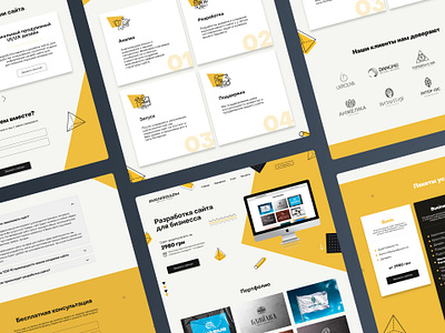 Landing for: “Website development for business” business design landing ui ux design web