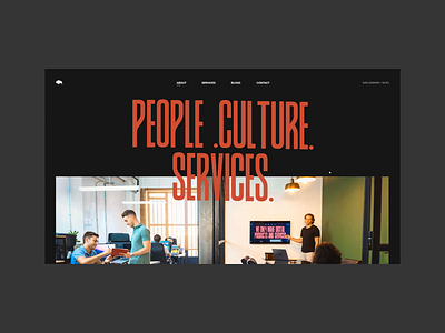 Bison Studio About Us clean design landing page layout minimal text typography vietnam web design website