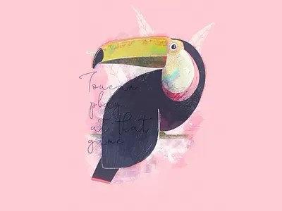Toucan Play at that Game 🎵 animal bird procreate toucan