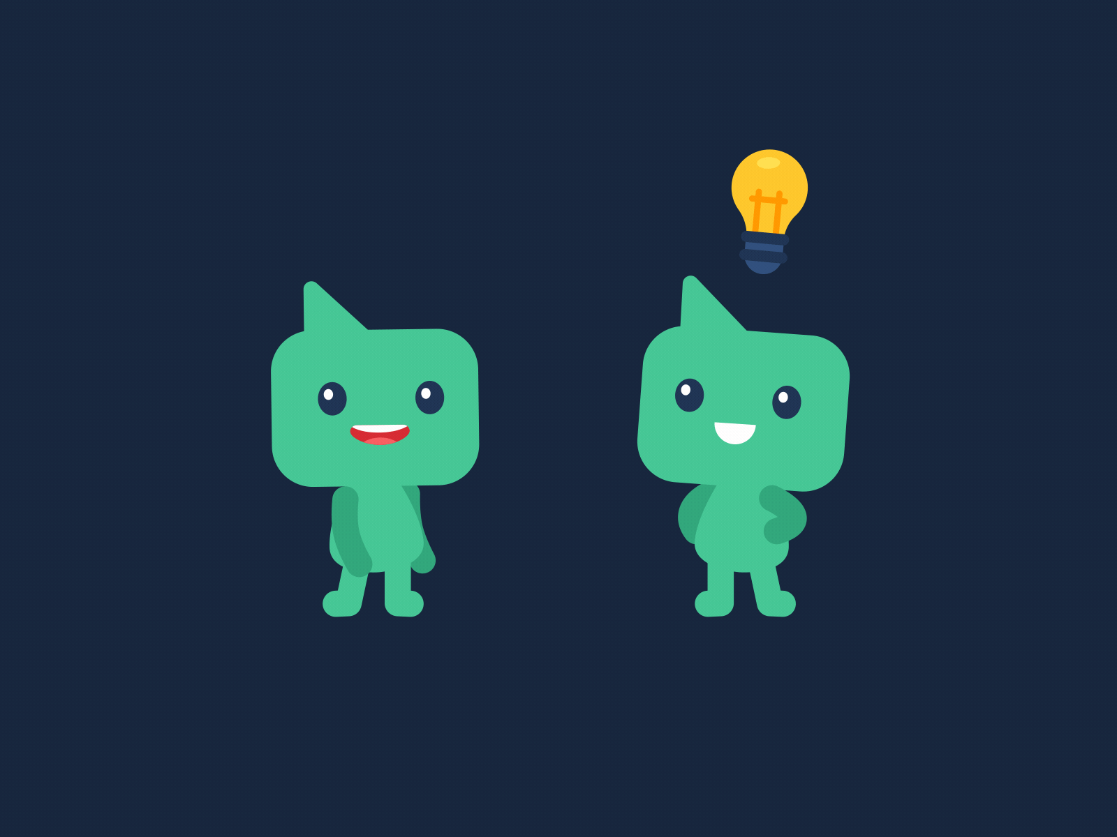 Greeny Speaks Clearly 2d animation behance berg character clear cute design dribbble funny graphic illustration little manu mascot motion motion graphics simple speeking