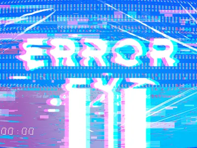 Error Screen | Glitch Effect art cover design effect error exe exposure glitch graphic design illustration layout design poster screen typography wallpaper