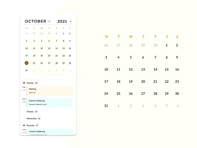 Schedule - Daily UI 071 071 calender daily ui dailyui dailyui006 day 071 schedule ui ux web design