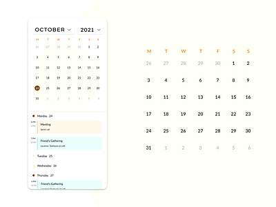 Schedule - Daily UI 071 071 calender daily ui dailyui dailyui006 day 071 schedule ui ux web design