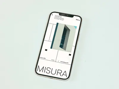 Studio Misura website design typography webdesign