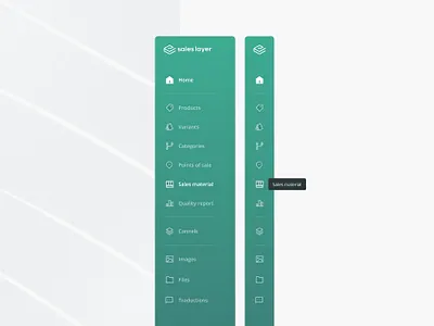 Sidebar Navigation app component design system graphic design navigation pim sales layer sidebar ui ux
