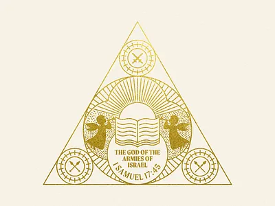 Christmas Church Badge Design badge badge illustration branding church engraving gold texture icon illustration illustrator line art logo vector