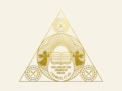 Christmas Church Badge Design badge badge illustration branding church engraving gold texture icon illustration illustrator line art logo vector