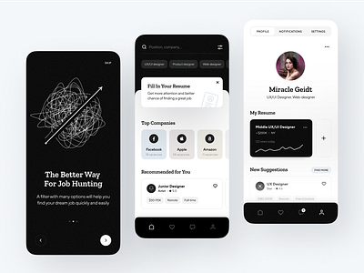 Hiring Platform App Concept app career careers page concept design emploee employers employment hiring interface job job application job board job listing platform ui user interface ux vacancies vacancy