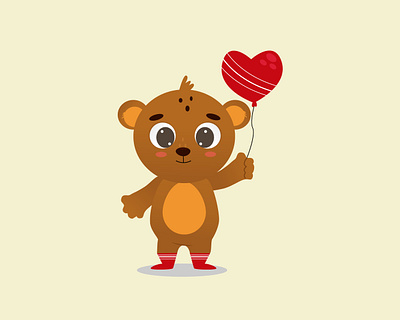 Cute bear character with balloon adobe illustrator balloon bear character beat character branding character design character set children illustration christmas bear christmas illustration cute bear cute set design graphic design illustration logo typography ui ux vector