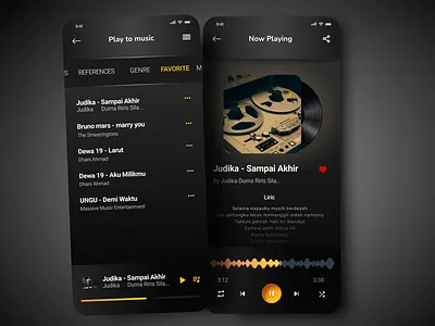 Music app app dailyui music ui web design