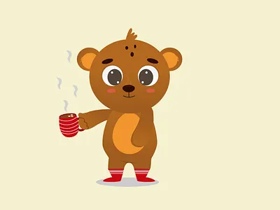 Cute bear character with coffee cup and marshmallows adobe illustrator bear character bear set character design character set children book children character children illustration christmas character coffee cup cute animal cute bear cute character cute set cute teddy bear design graphic design illustration kids illustration marshmallow