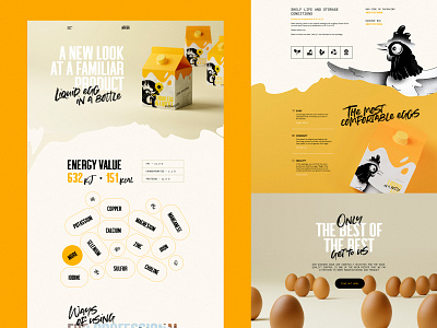 Egg Ecommerce Web Design branding design ecommerce ecommerce website eggs food food and drink graphic design illustration interface marketing promotion ui user experience ux web web design web marketing web page website