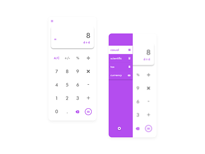 Calculator - Mobile App app design mobile app ui ux