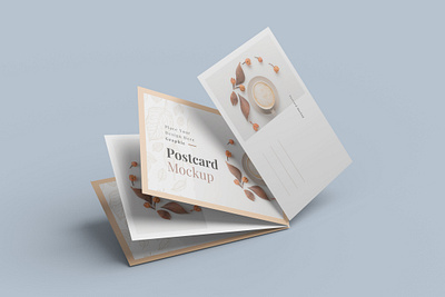 POSTCARD MOCKUP branding business design flyer graphic design logo mockup paper postcard stationery