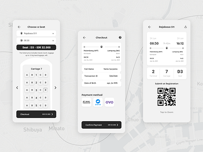 Train Ticket - Mobile App app branding design illustration mobile app ticket train train ticket ui ux