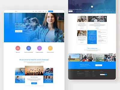 University Landing Page coaching theme education theme learnpress lms theme online course university